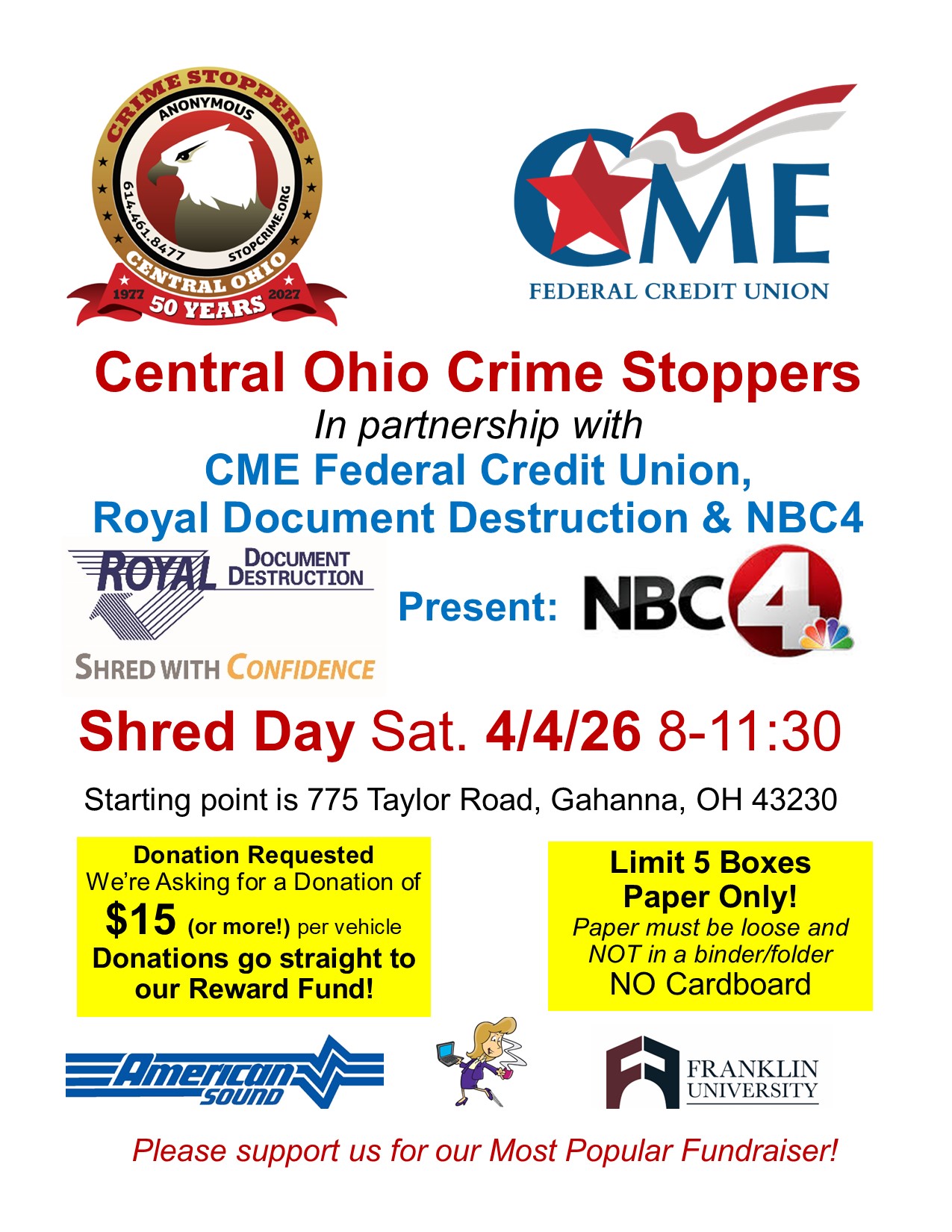 Annual Shredding Day Event ad