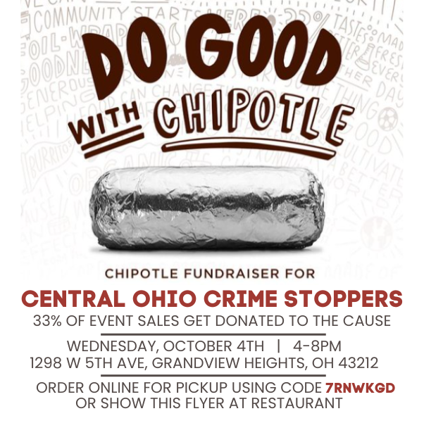 central ohio crime stoppers chipotle fundraiser event